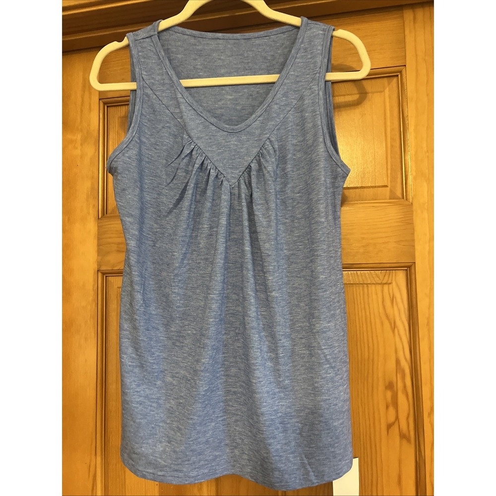 Flamingals Women's Tank Top Blue Sz Medium